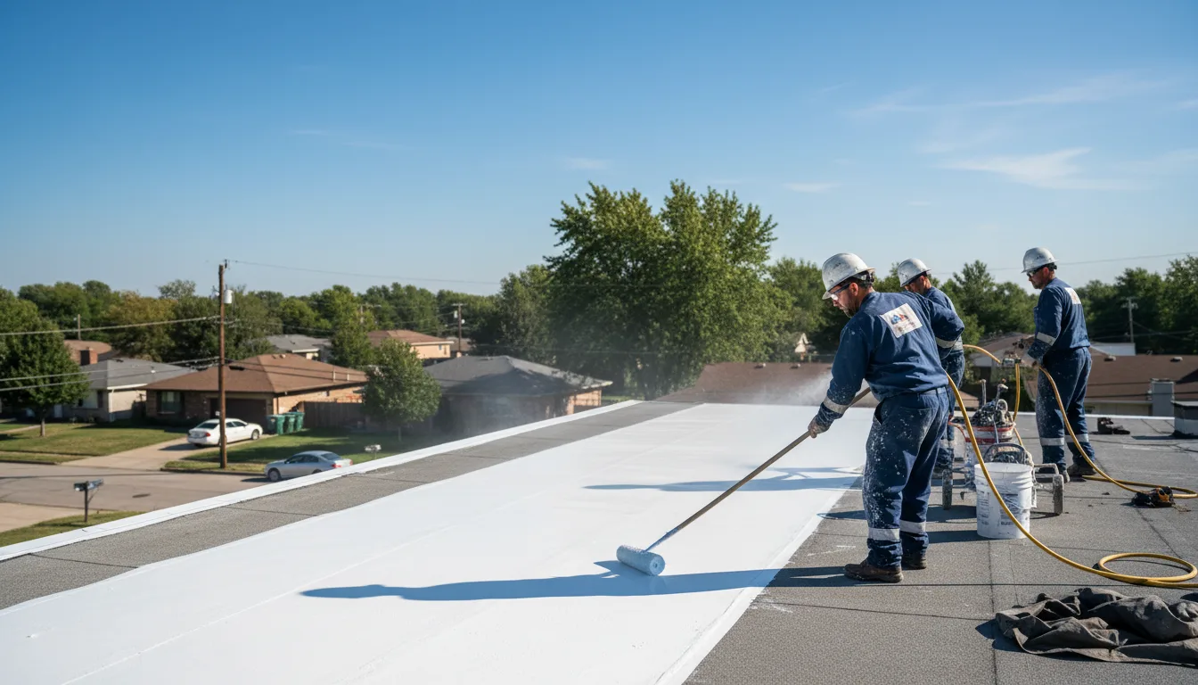 Commercial roof coating in Newfield, NJ near me